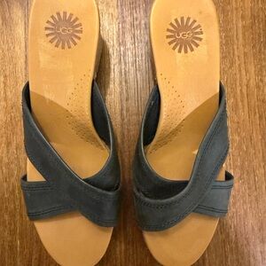 UGG Women's Black Slide Sandals